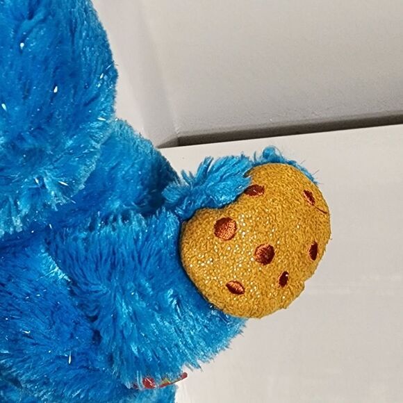 Isaac Mizrahi x Sesame Street Cookie Monster Glitter Stuffed Animal Plush Toy - Picture 7 of 14
